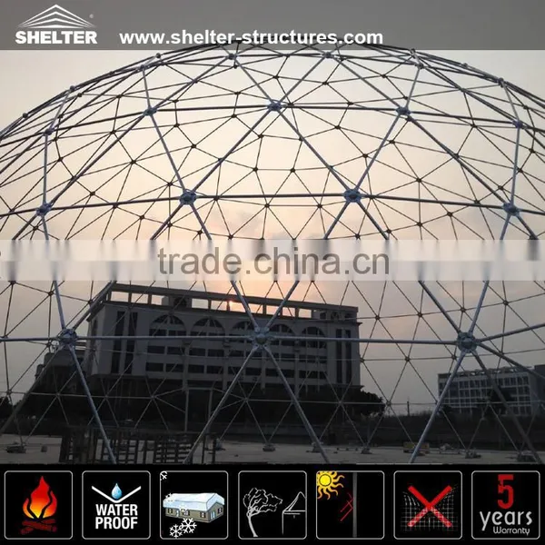 100 People Transparent PVC Fabric Dome Tent for Sale photo-3