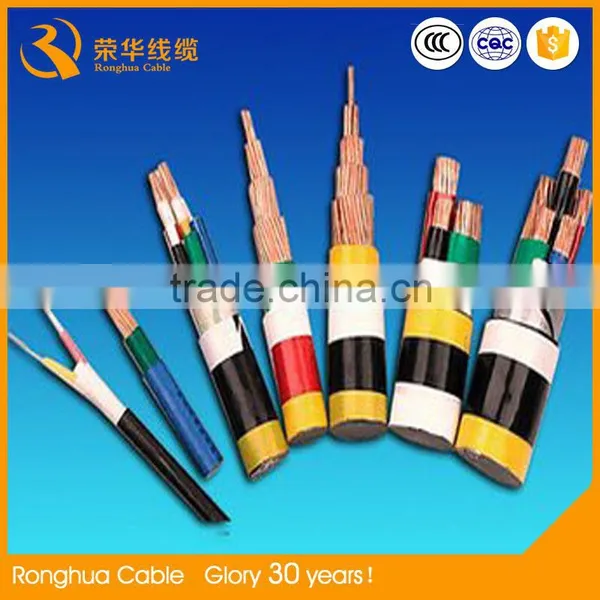 Power Station Application and PVC Jacket XLPE Insulated Cable Electric Cable Three Phase photo-4
