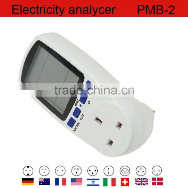 Digital Energy Watt Meter Socket With Electricity Meter UK Plug photo-3