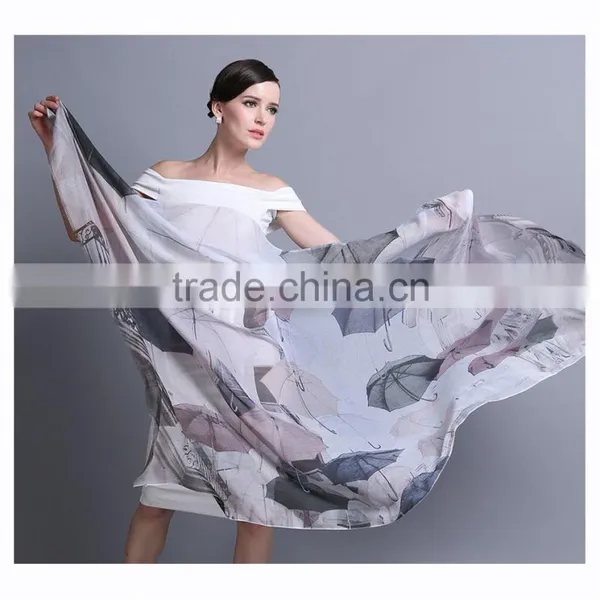 Women's Fashion Scarf Digital Printed Long Modal Scarf photo-4