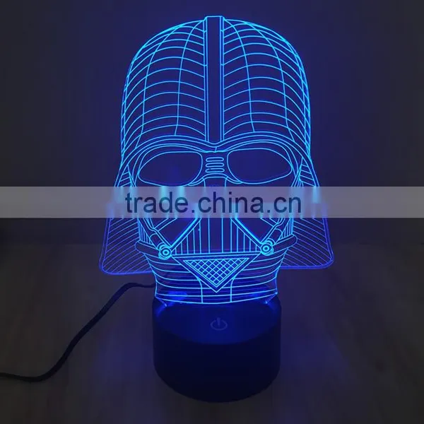 7 Color Changing LED 3D Table Lamp photo-3