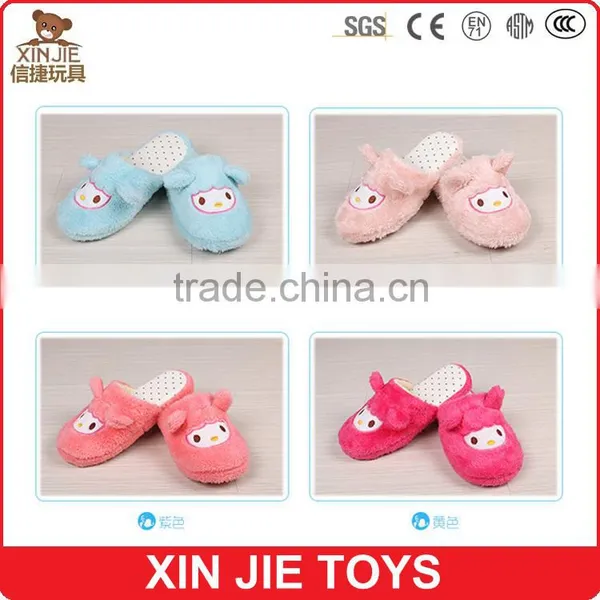 Cute Plush Sheep Slippers Lovely Lamb Plush Slippers Hot Sale Lades Plush Animal Slippers