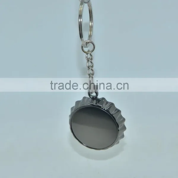Modern Design Bottle Cap Shape Keychain Bottle Opener photo-4