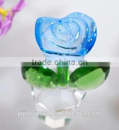 Factory Directly Sale Wedding Favor k9 Nature Crystal Rose Flower for the Wedding Gifts photo-5