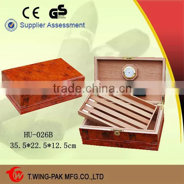 Handmade Spanish Cedar 100 Pieces Cigar Humidor With Tray photo-2