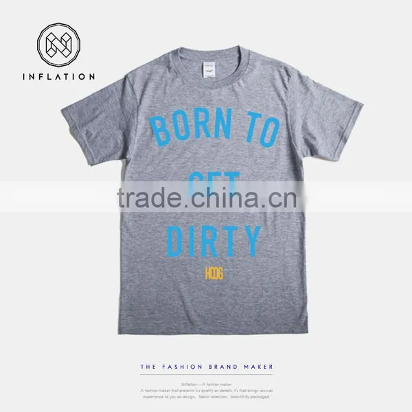 O Neck Casual Style Design Color Combination Polo t Shirt Made in China
