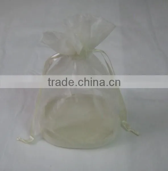HOT SALE ! Metallic Silver Fabric Gift Bag Pouch photo-3