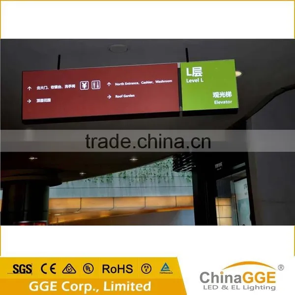 Durable Acrylic Illuminated Wall Hanging LED Sign / Snap Aluminum Light Boxes photo-3