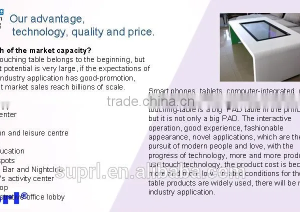 42 Inch Indoor Interactive PC Touch Conference Table With Multi Touch photo-6