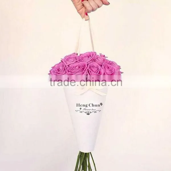High Quality Cardboard Flower Box With Ribbon photo-3