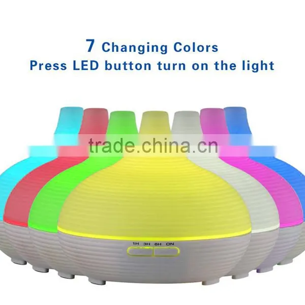 Can Be Timed Electric Colorful Personal Care Ultrasonic LED Aroma Diffuser 300ml photo-5