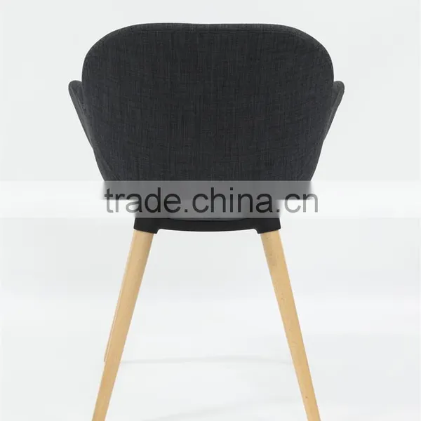 Promotional Colorful Fabric Seat Solid Wood Chair Frame in Dining Chairs photo-5