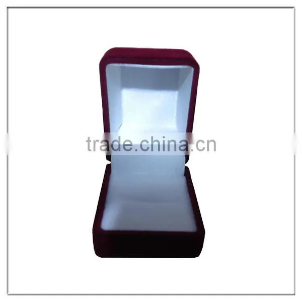 Custom Color Red Velvet Ring Box,jewelry Box