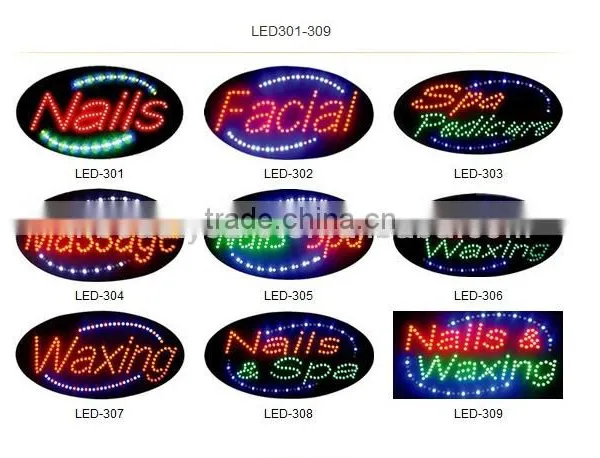 Beautiful Outdoor Led Shop Sign Board Led Nails Open Shop Signage photo-2