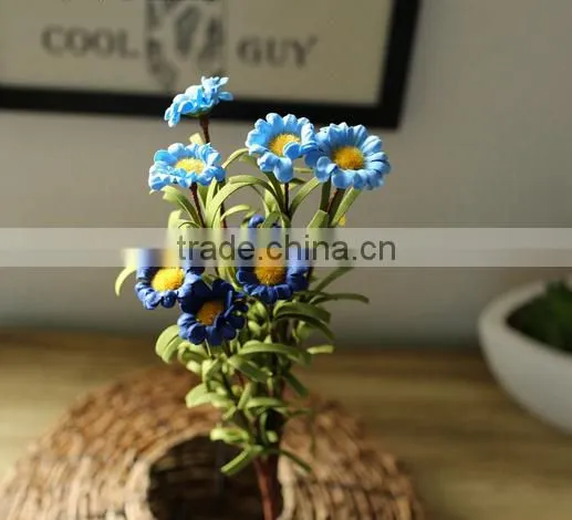China Wholesale Plastic Daisy Flower Artificial Flowers Daisy That Looks Real for Home Decoration photo-4