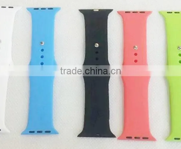 Smartwatch Silicone Strap Band Replacement Sport Watch Wrist Straps With Connector Adatptor Adjustment Length For Apple Watch photo-4