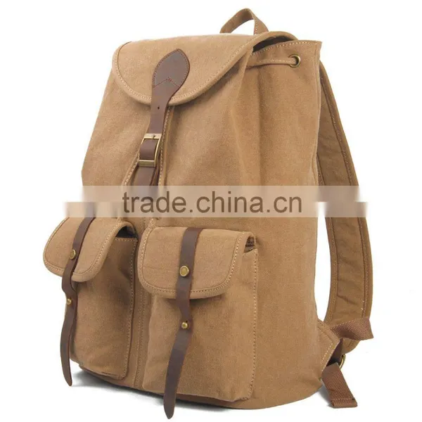 2016 Fashion Laptop Wholesale Blank Canvas Backpacks For School Student Backpack Bag photo-4