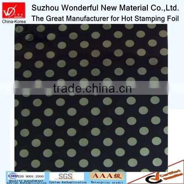 Dot Pattern With Black and White Color Hot Stamping Foil for Fabric photo-5