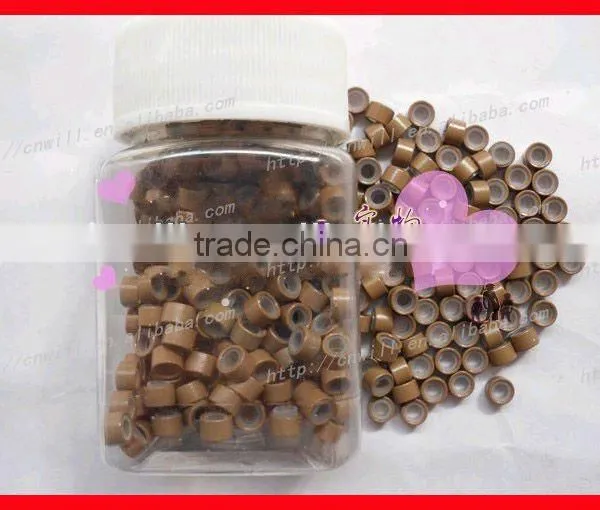 Hair Extension Micro Beads Silicone Micro Bead Hair Extension Micro Rings Micro Links photo-2