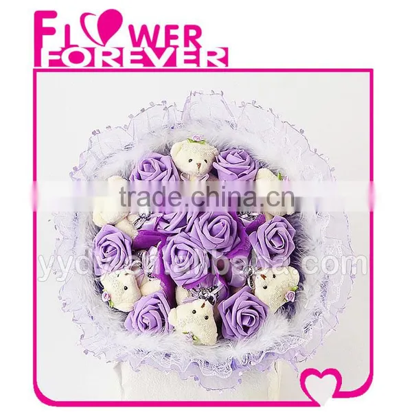 Teddy Bear Flower Wholesale Wedding Gifts