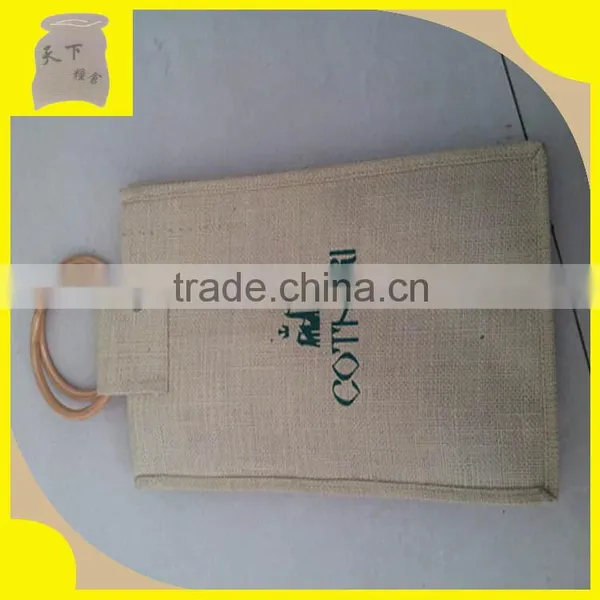 Hot Printed Jute Wine/bottle Bag photo-3