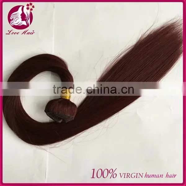 Wholesale 100% Unprocessed 7a Grade Indian Human Hair Clip in Hair Extensions photo-3