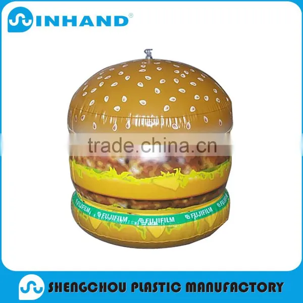 China Manufacturers EN71-1-2-3, ASTM Customized Fashion Colorful PVC Inflatable Hamburger For Promotion