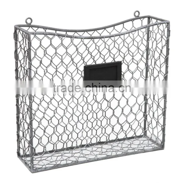 Icegreen Metal Wire Wall Mounted Basket for Magazine With a Designed Logo photo-2