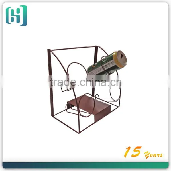 Wholesale Customized 4 Tiers Metal Beer Can Display Rack Wine Bottle Display Rack photo-4