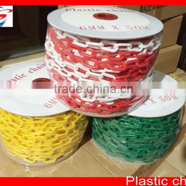 8mm Yellow and Black Safety Plastic Chain photo-5