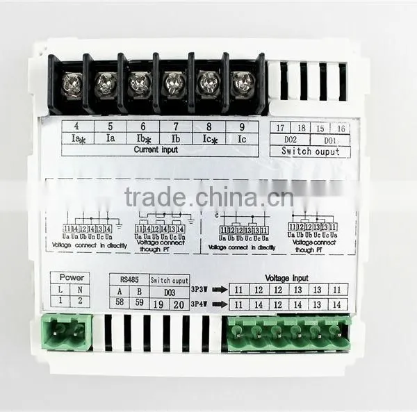 3UI23 Frame Size 120*120 Low Price Three Phase AC LED Digital Combination Meter, for Distribution Box photo-3