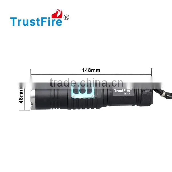 New Style Focusing Flashlight TrustFire Hand Rechargeable Flashlight Z7 550LM Zoomable Led Flashlight photo-3