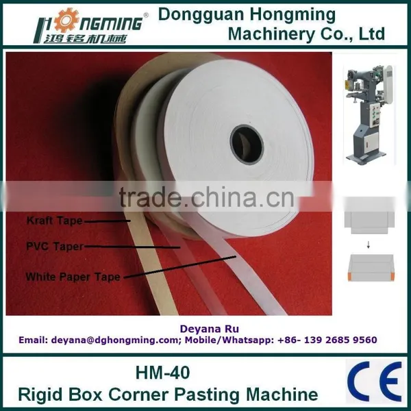 HM-40 Greyboard Rigid Box Corner Pasting Machine photo-4