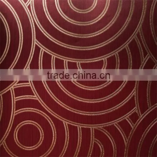 Modern New Circle Soundproof Wallpaper, Black Silver Fashion Hotel 3d Wall Paper photo-3