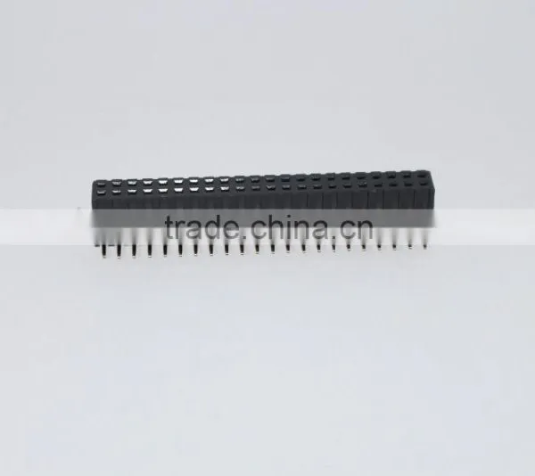 2.54mm Double Row Right Angle Female Header 2~40 Pin photo-2