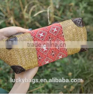 Embroidery Straw Bags New Arrival Fashion Women Handbag Plastic Handle Cute Straw Bag photo-5