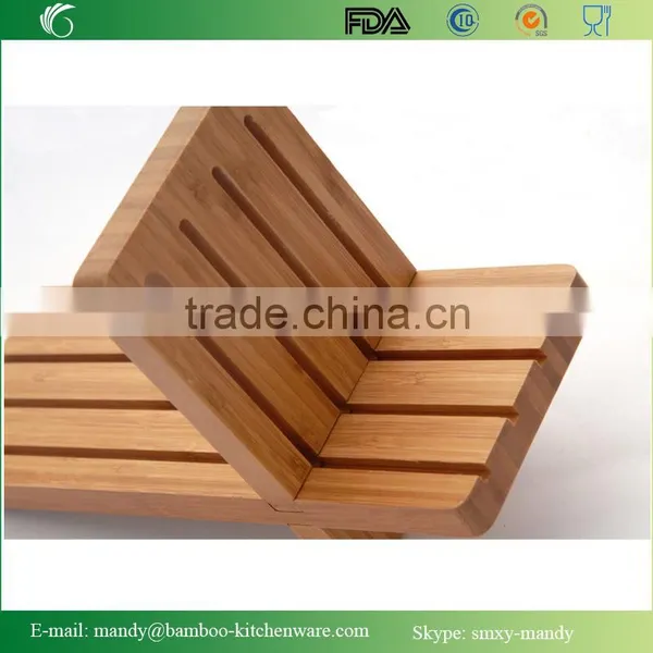 Simple Bamboo Knife Block With Collapsible Design photo-3
