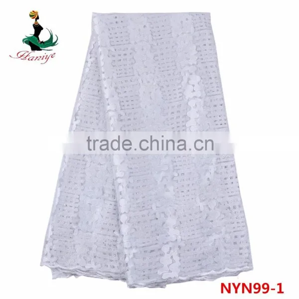 NYN99 In Fashion African Tulle Lace Fabric/african Tulle Lace French Net Lace photo-5
