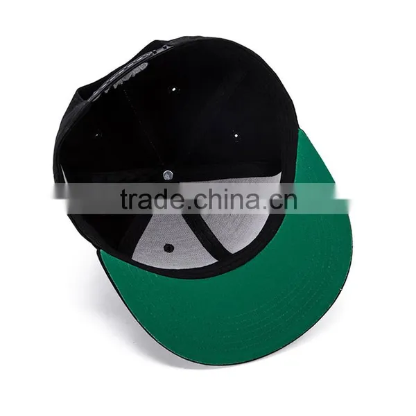 Custom Flat Peak Design Your Own Snapback Cap With 3d Embroidery photo-4