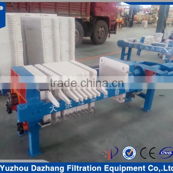 High efficiency filter press for ceramics