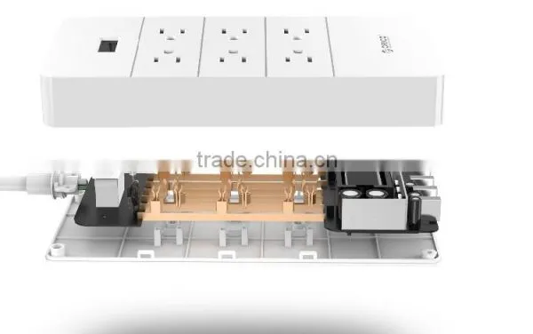 6 Outlet 5 Port USB Smart Power Strip US Plug CE UL ETL CETL Certictication Socket Electrical Plug Extension Cord photo-4