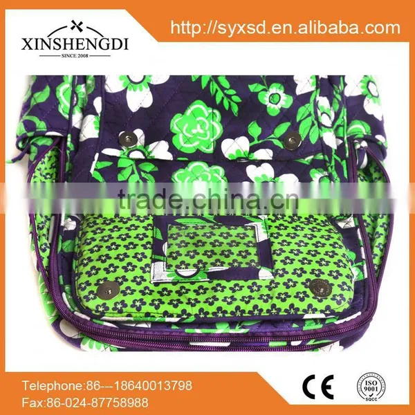 New Design Cotton Colorful Quilted Designer Duffle Women Small Satchel Bag photo-3