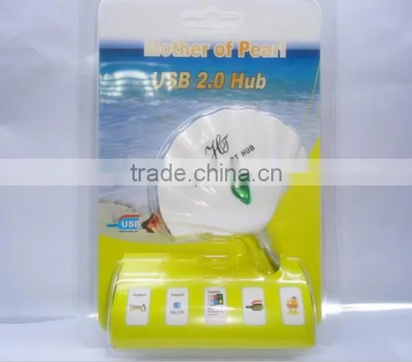 OEM Printing Logo USB Hub 2.0 Shell Shape USB Hub 4 Port photo-6