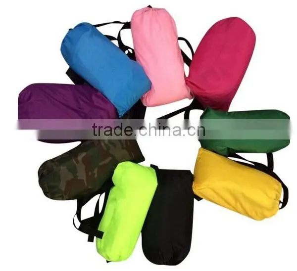 Air Sofa Outdoor Inflatable Lounger Hangout Compression Sleeping Bags Nylon Fabric With Carry Bags With Side Pocket photo-2