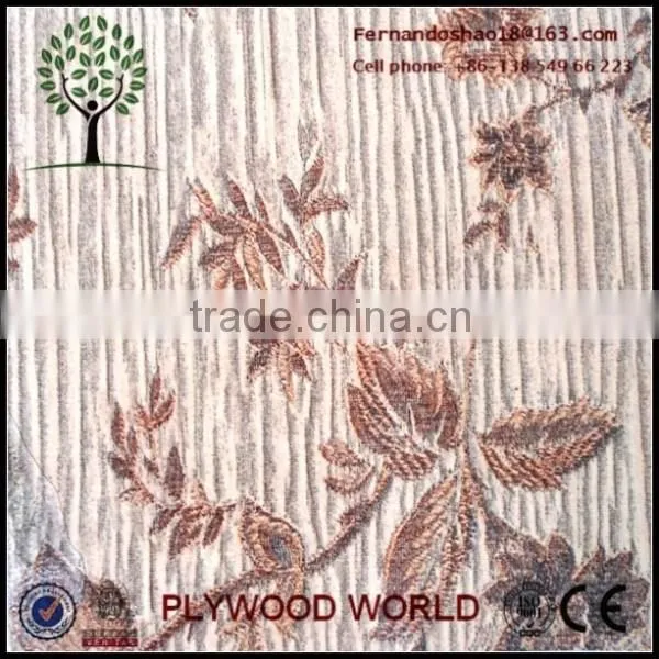 Polyester Plywood Flower Grain