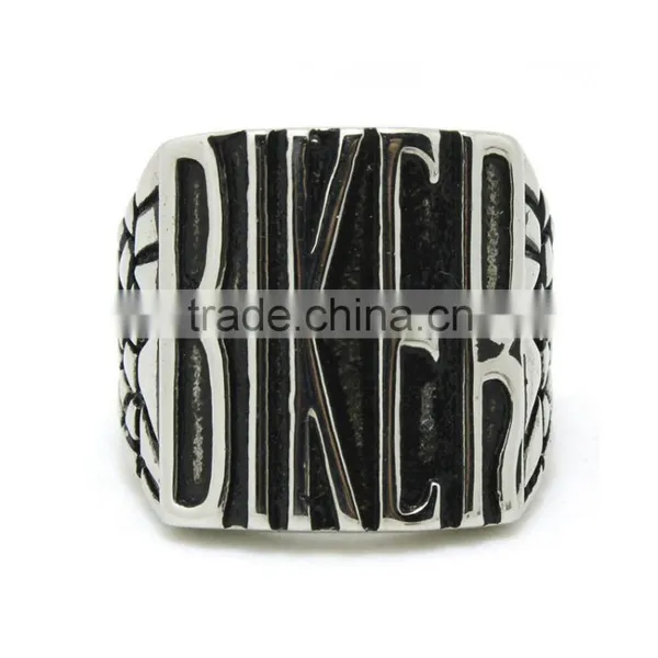 Wholesale Stainless Steel Biker Rings Punk Style Motorcycle Rings