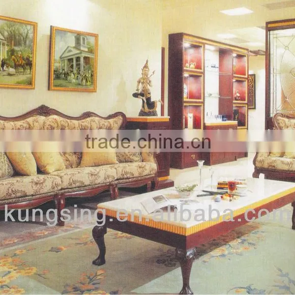 Arabic Floral Printing Sectional Sofa Sets