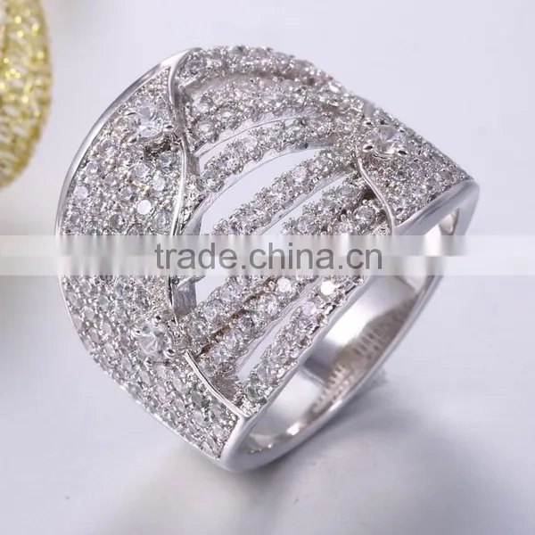 2016 Fashionable Silver Ring Cz Stone Silver Rings For Women photo-3