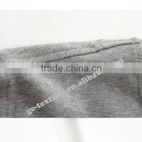 Custom Printed Round-collar Men's Malange Grey Long Sleeve T-shirts photo-6