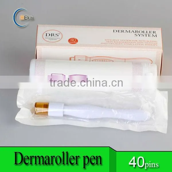 CE Approval Stretch Mark Removal 40 Needles Titanium Derma Stamp Micro Needle Therapy Beauty Derma Roller Derma Stamp photo-2